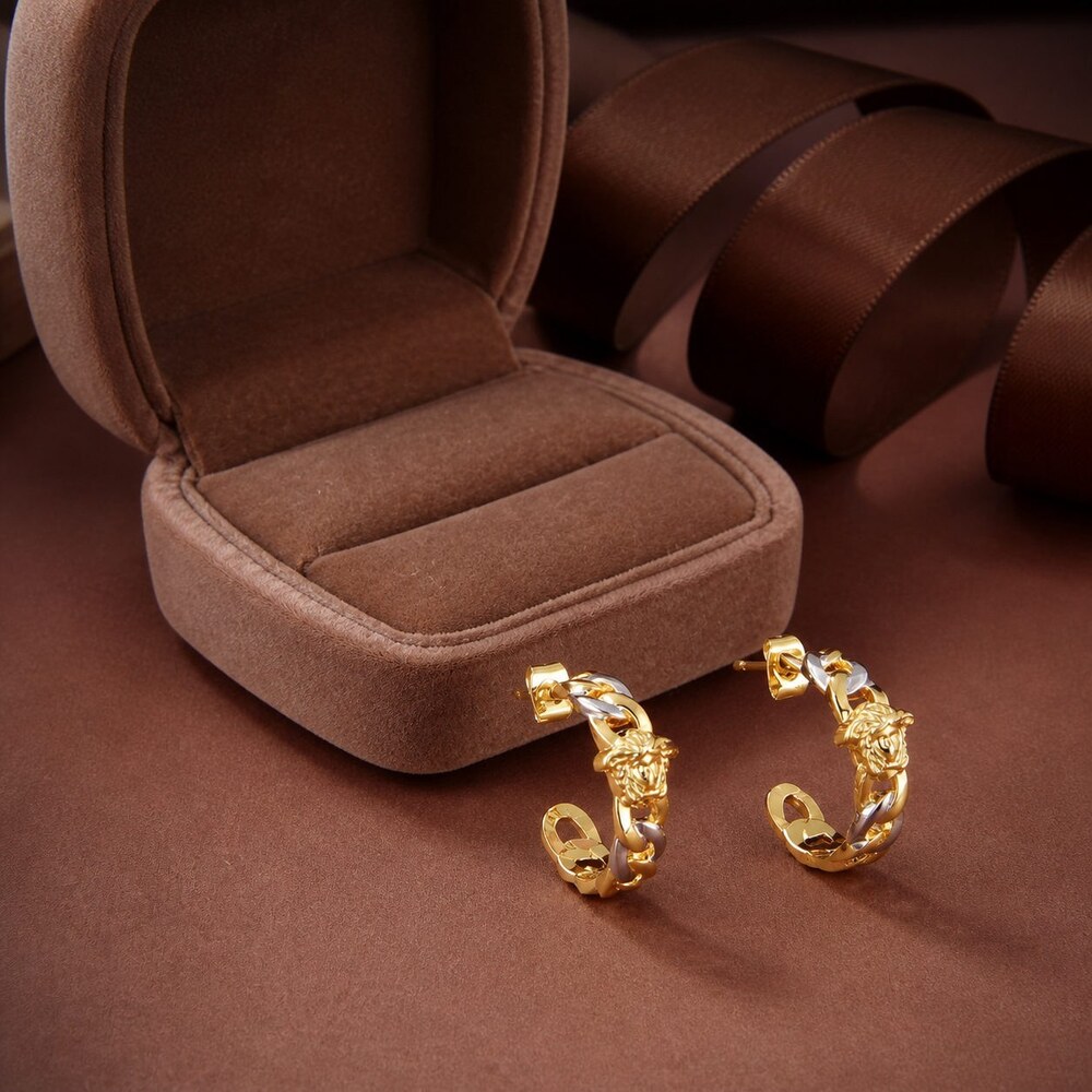 Versace Bold Statement Earrings Style 1 | New with Box - Picture 2 of 9